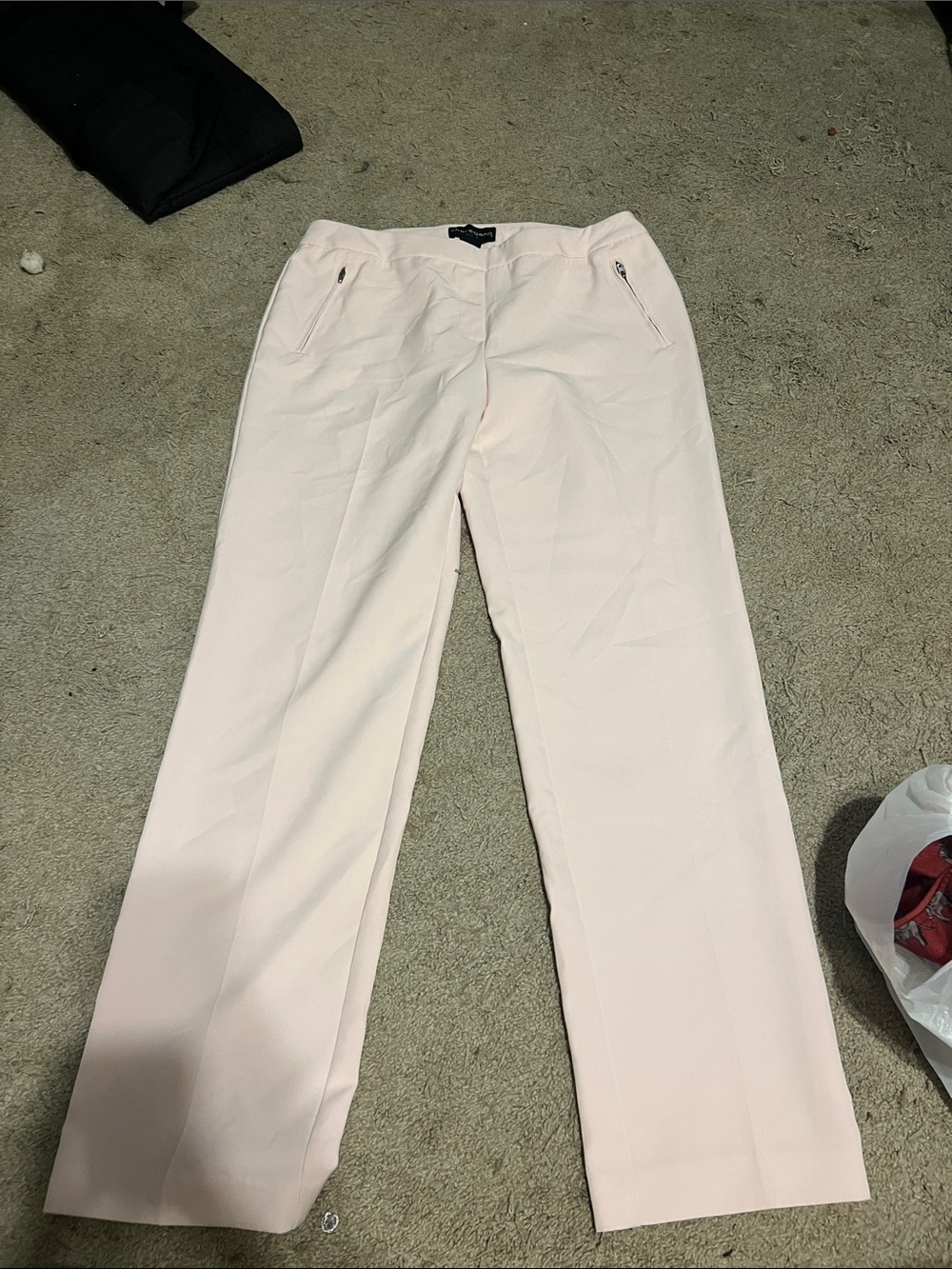 Sharagano Women's Light Pink Straight-Leg Pants